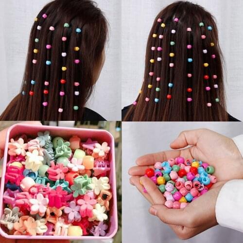 New Women Girls Colorful Small Hair Clips Cute Candy Color Flower Hairpins Sweet Hair Claw Children Hairpin Hair Accessories Set