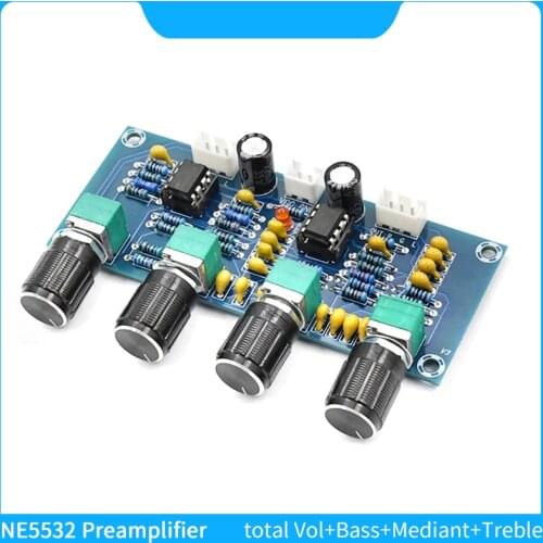 NE5532 Tone Pre-Amplifier Board Treble Bass Mediant Control Board Audio Preamplifer Ne5532 Hifi Tone Board For Amplifier