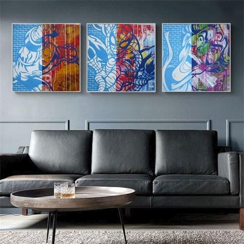 Marvel Spide Man Iron Man Canvas Painting Posters and Prints On the Wall Art Pictures for Room Wall Home Decor Frameless