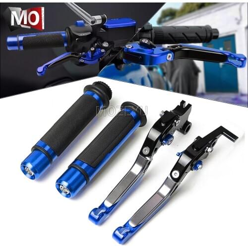 For Suzuki GSXS GSX-S 125 150 GSX-S125 GSX-S150 Motorcycle CNC Adjustable Folding Brake Clutch Levers Handlebar Hand Grips