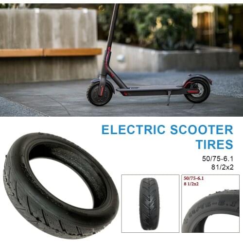 8.5 Inch Electric Scooter Tires 50/75-6.1 Rubber Tubeless TireShock Absorber Explosion-Proof Tubeless Tires for Xiaomi M365
