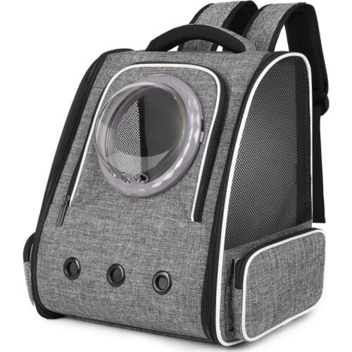 Foldable Pet Carrier Breathable Bag Outdoor Backpack for Small Cat Dog Transparent Travel Space Capsule Carrying Supplies