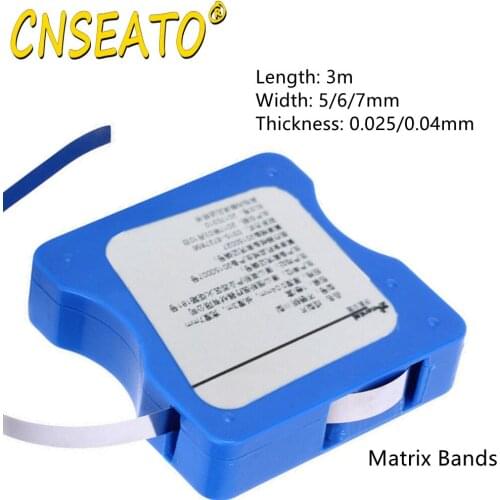 Dental Matrix Bands Strips Roll Stainless Steel Forming Sheet Teeth Restoration Matriz Polishing Dentistry Material Dentist Tool