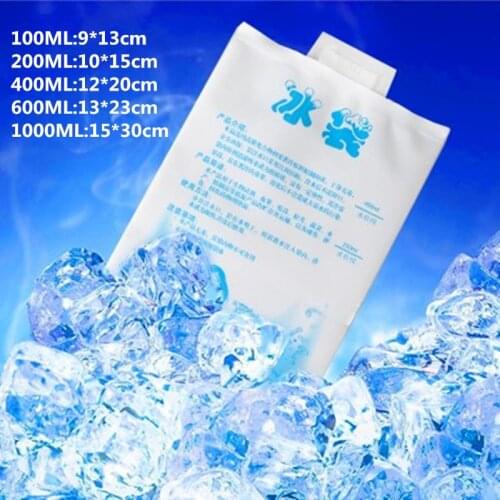 Storage Bags Wine Insulated Cooler Bag Large Ice Bag Fresh Ice Gel Pack Reusable Plastic Cooler Bag For Food Kitchen Accessories