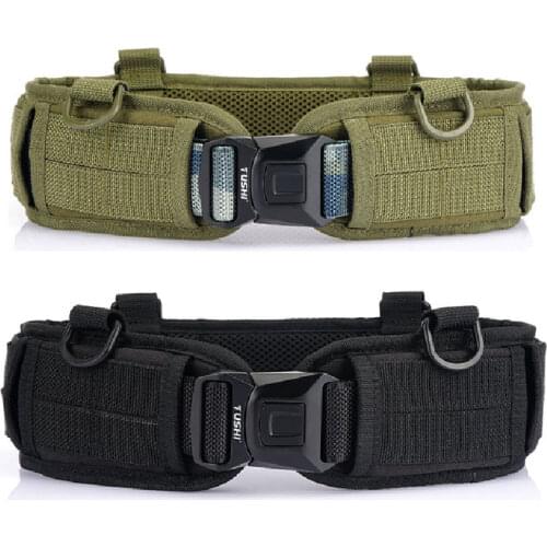 2021 New Tactical Nylon Belt Army Military Magnetic Buckle Quick Release Duty Belts Outdoor Climbing Hunting Sports Camo Belt