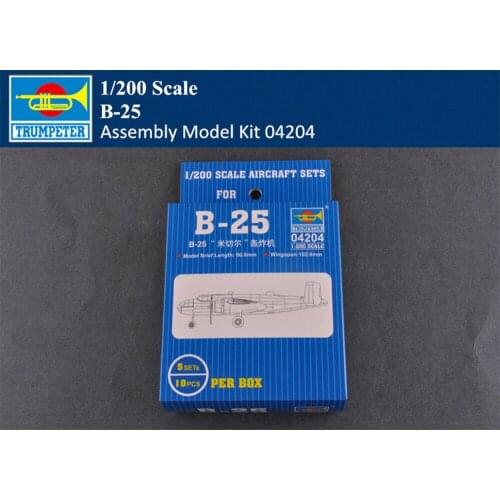 Trumpeter 04204 1/200 Mitchell Bomber Fighter Aircraft Mini Plane Model Kit TH10449-SMT6