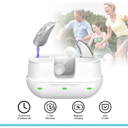 Ear Hearing Aids Wireless Digital Speaker Amplified Digital Aids Rechargeable Earphone Touch Dropshipping Best Selling Audifonos