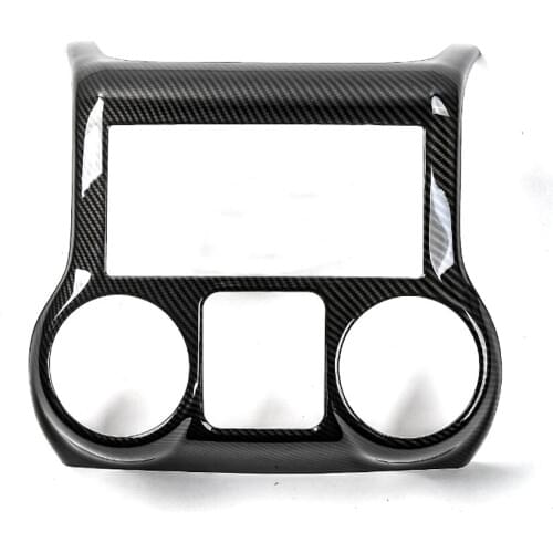 YAQUICKA Car Front Console Air Conditoner CD Adjust Button Switch Panel Frame Trim For Jeep Wrangler 2011+ Car-styling ABS