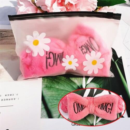 Bag Waterproof Hairbands For Women Face Washing Hair Accessories For Girls Headband Head Wear Hair Turban bathroom accessories