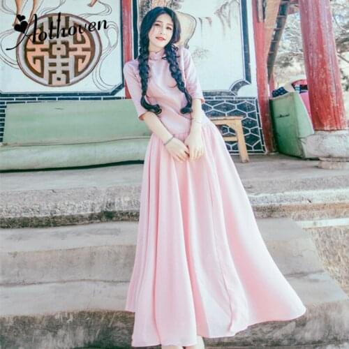 New Summer Two Piece Set Women Suit Pink Vintage Half Sleeve Stand-up Collar Tops and Casual 2 Wide Leg Pants Piece Set Vestidos