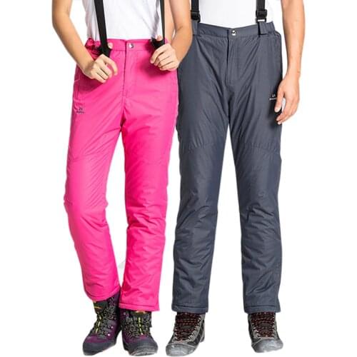 Winter Men Women Insulated Snow Pants Ski Trousers Bib Overalls Snowboard Cargo Pants For Camping Hiking Outdoor Sports