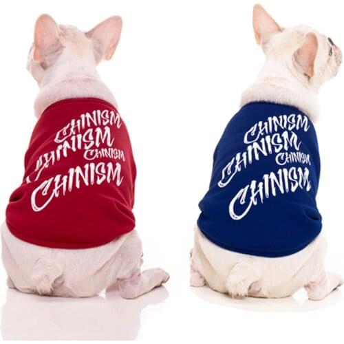 Letter Priting Pet Dog Winter Clothes for Small Dogs French Bulldog Warm Clothing Yorkie Outfit Pug Costume Chihuahua Sweater