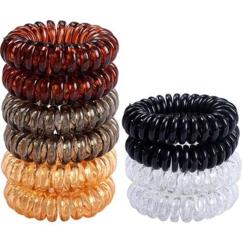 1PCS Small Hair Ropes Girls Transparent Color Elastic Hair Bands Kid Ponytail Holder Tie Gum Hair Accessories Rubber Band