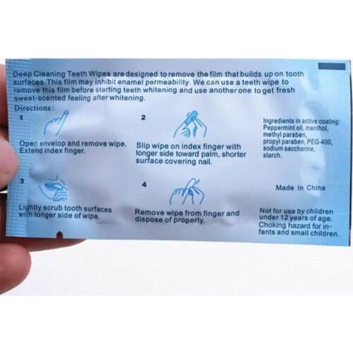 1Pcs Recommend Natural Wipe Oral Brush Up Finger Deep Cleaning Teeth Dental Oral Whitening Wipes Teeth Tooth Hygiene Q3E9