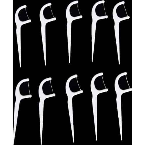 10/20/50pcs/pack Interdental Dental Flosser Brush Teeth Stick Plastic Tooth Picks Nylon Wire Tooth Picks Dental Floss