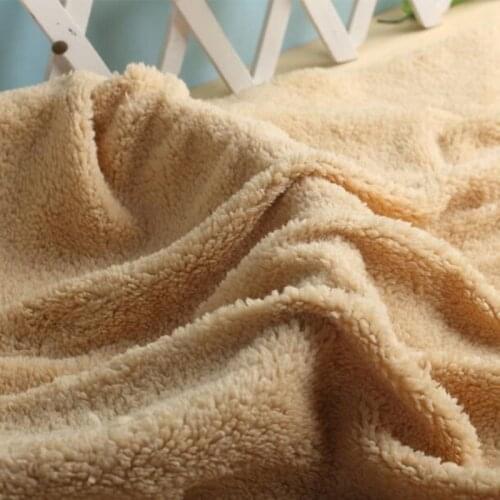 100*160cm Lamb velvet fabric cotton velvet lamb clothing Super soft plush fabric DIY Handmade Sewing warm doll pet glove lining