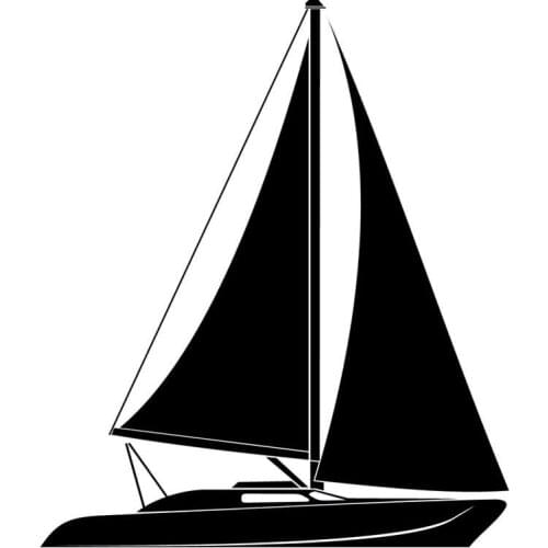 12.1cm*14.2cm Sail Boat Fashion Car Styling Decoration Vinyl Car Sticker