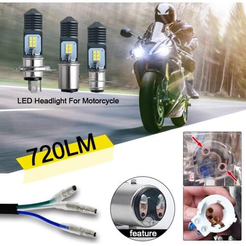 2 Colors Motorcycle Headlight H4 BA20D P15D LED Bulb Super Bright Motorcycle LED Light Headlamp Motor Bike Headlight Fog Lamp