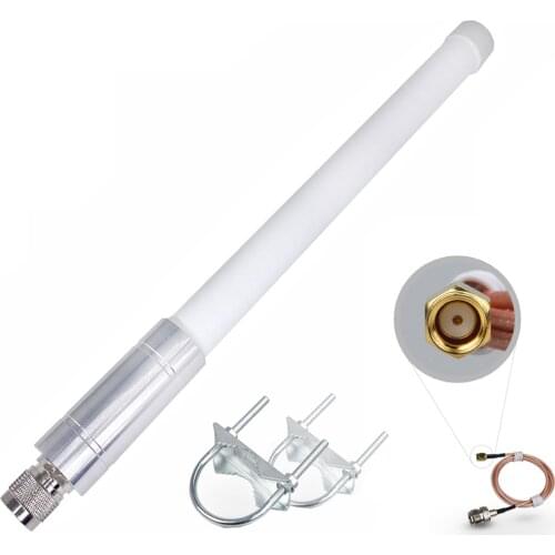 3dBi Antenna Glass Fiber Outdoor 3dbi Gain LoRa Gateway Antenna with SMA or IPEX Cable Connector 868MHz 915MHz for HNT Hotspot