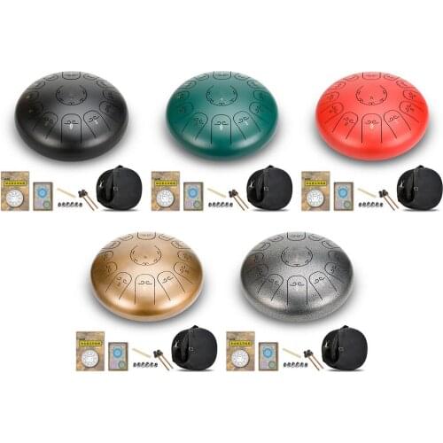 12 Inch 13 Notes Steel Tongue Drum Kit Tune C Empty Spirit Drum Percussion Hand Pan Drum Musical Instruments Dropshipping