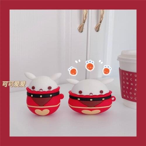 Hot Game Genshin Impact Jumpy Dumpty for AirPods Pro Case Cute Cartoon Klee Earphone Cases for Apple Airpods 2 Cover Funda