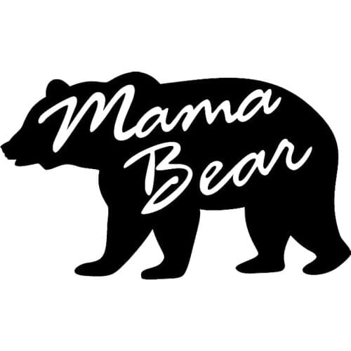 Mama Bear Vinyl Car Decal Fun Bumper Sticker Gift for Mum Car Window Decor Cute Sticker Waterproof Removable T043
