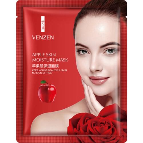 BIOAQUA Apple Moisturizing Facial Mask Oil Control Face Mask Whitening Anti-Aging Brighten Wrapped Mask Ance Skin Care 30g