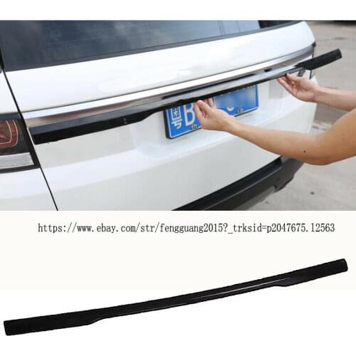 Top Black Rear Trunk Lip Cover Trim for Land Rover Range Rover Sport 2014 2015 2016 2017