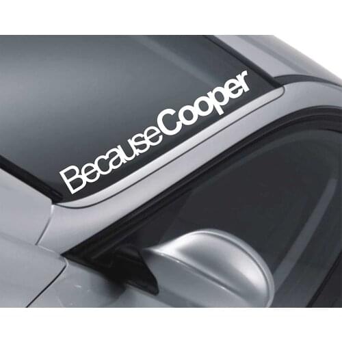 Because Cooper Window Sticker Window JDM Drift Decal z52 55cm