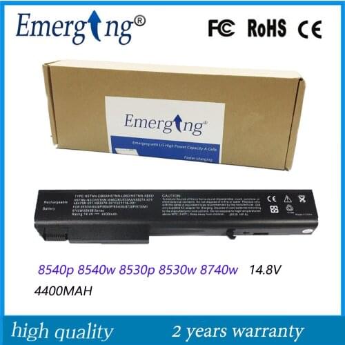 8Cells 14.8V New Laptop Battery for HP EliteBook 8540p 8540w 8530p 8530w 8740w 6545B