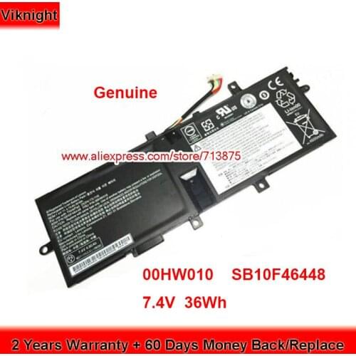 Genuine 00HW010 Battery SB10F46448 for Lenovo ThinkPad Helix 2 20CG004JCD SB10F46449 SB10F46442 Laptop 7.4V 36Wh
