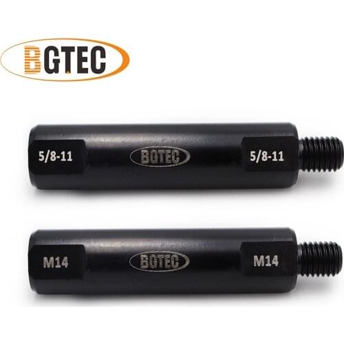 BGTEC 2pcs Change thread converter 5/8-11 Male thread to 5/8-11 Female thread Diamond core bits adapter Extension Rod