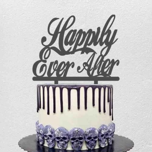 Personalized Party Cake Topper Happily Ever After Topper For Wedding & Special Occasion Party Cake Decoration