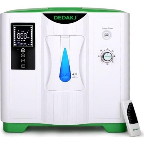 DEDAKJ-2A 2L-9L Household Portable Oxygen Concentrator Low Operation Noise Oxygen Generator HD LED Double Oxygene Machine