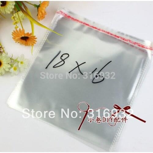 Clear Resealable Cellophane/BOPP/Poly Bags 16*18cm Transparent Opp Bag Packing Plastic Bags Self Adhesive Seal 16*18 cm
