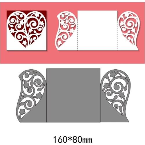 DIY Love envelope Craft Metal Cutting Die cut die Lace pattern Scrapbooking Album Paper Card Craft Embossing Die DIY Cuts