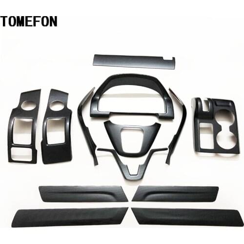 TOMEFON For Honda CRV 2007 2008 2009 2010 LHD ABS Carbon Fiber Paint Interior Decoration Upgrade Kit Auto Accessories
