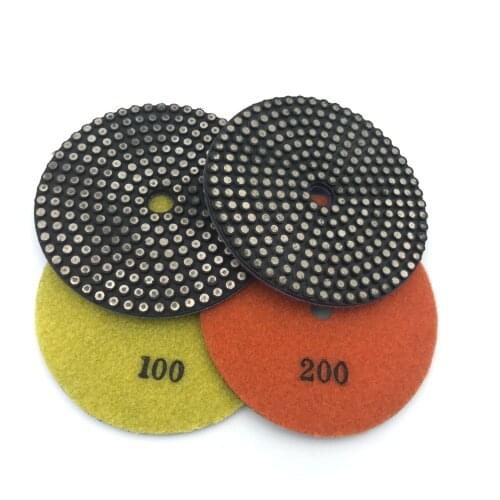 5" Metal Grind Polish Edge Pad Concrete Floor 30 Grit Angle grinder