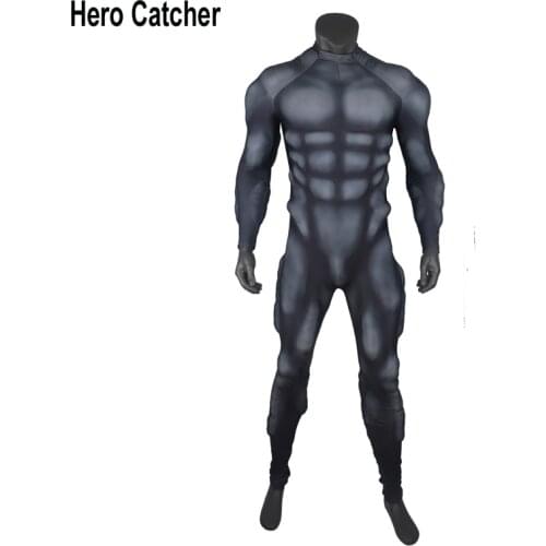 Hero Catcher High Quality Black Muscle Suit Foam Black Muscle Padding Costume For Men Relief Muscle Outfit for Under Suit