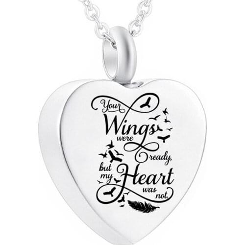 Cremation Jewelry Stainless Steel Urn Heart Pendant Small Urn To Commemorate The Deceased Relatives/Pets Ashes Memorial