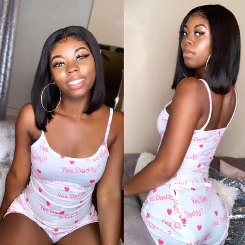 Casual Playsuits Women 2021 U Neck Bodycon Sexy Short Jumpsuits Cute Printed Romper Sleepwear Pajamas Female Summer Autumn