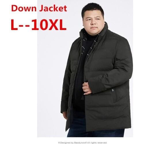 10XL 9XL 8XL White Duck Down Mens Winter Jacket Ultralight Down Jacket Casual Outerwear Snow Warm Fur Collar Brand Coat Parkas