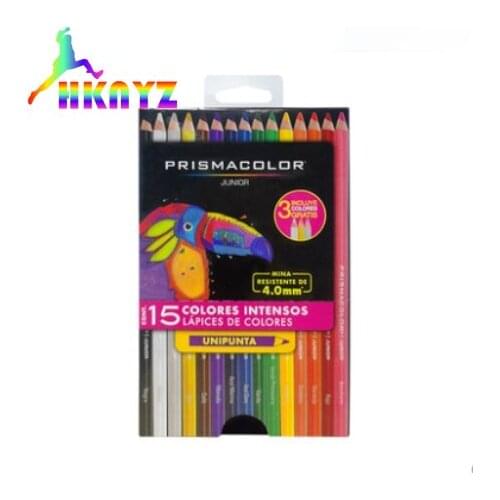1sets USA Prismacolor Junior colored pencil Assorted Colors, 12/15/24/36/48 color,beginners basic introductory set Art supplies