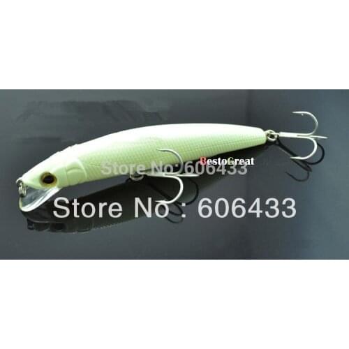 5Pieces/Lot Fishing Fish luminous Lure Pencil Mimmow Treble Hook Spinner baits 11.5cm 18g