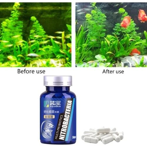50Pcs/100pcs Aquarium Nitrifying Bacteria Concentrated Capsule Fish Tank Pond Cleaning Tool Fresh Water Supplies