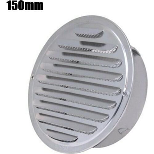 70mm/150mm/180mm/190mm/200mm Stainless Steel Round Louver Air Vent Air Outlet Range Hood Louvered Rain Cap Vent