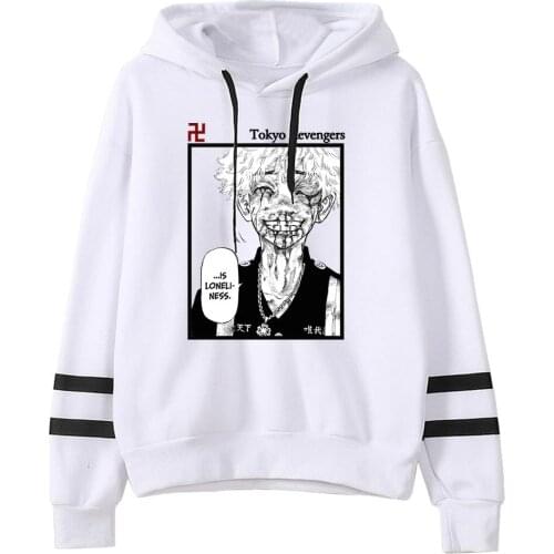Anime Hanagaki Takemichi Tokyo Revengers Streetwear Winter Warm 90s Fashion Unisex Japanese Anime Sweatshirts Woman/Man