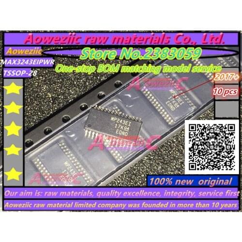Aoweziic 2017+ 100% new original MAX3243EIPWR MP243EI TSSOP28 Interface transceiver IC chip