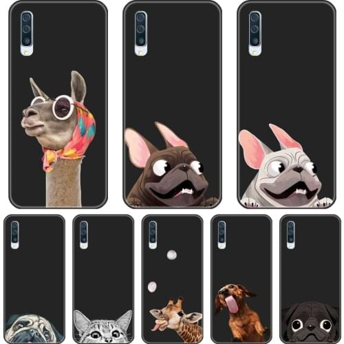 Phone Case For Samsung Galaxy A40 A30 A20 A10 Pug Dog Cat Alpaca Silicone Soft Back Cover For Samsung Galaxy A80 A70 A60 A50