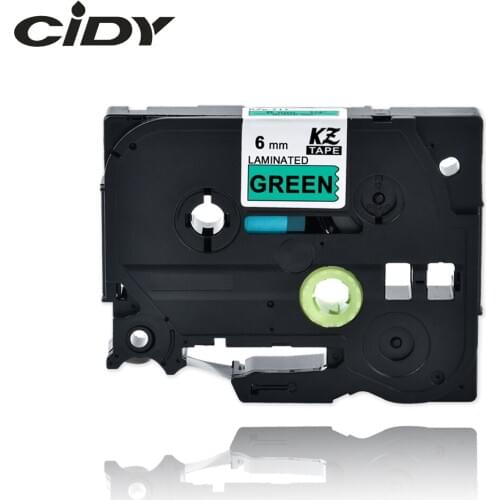 CIDY compatible for brother 6mm tze laminated tape tze711 tze 711 tze-711 tz711 tz-711 for brother label maker printer ribbon